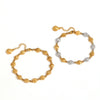 Women's Stainless Steel Geometric Ocean Style Bracelet Necklace With 18K Gold Plated Electroplating Light Luxury No Fading