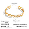 Women's Stainless Steel Geometric Open Bracelet Electroplated Light Luxury Jewelry