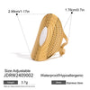 Women's Stainless Steel Geometric Oval Ring With Electroplating Light Luxury Style