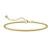 Women's Stainless Steel Geometric Paper Clip Twist Millet Bead Bracelet Set With Electroplated Fashion Design