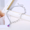 Women's Stainless Steel Geometric Pendant Clavicle Necklace With Electroplated Natural Style Design