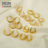 Women's 316L Stainless Steel Geometric Round Twist Electroplated Earrings