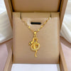Women's Stainless Steel Geometric Small Snake Micro Diamond Necklace