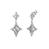 Women's Stainless Steel Geometric Star Earrings With Vacuum Real Gold Plating In Pvd Furnace
