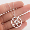 Women's Stainless Steel Geometric Star Pendant Necklace With Electroplated Finish Minimalist Fairy Style O Chain Jewelry