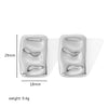 Women's Stainless Steel Geometric Striped Electroplated Earrings