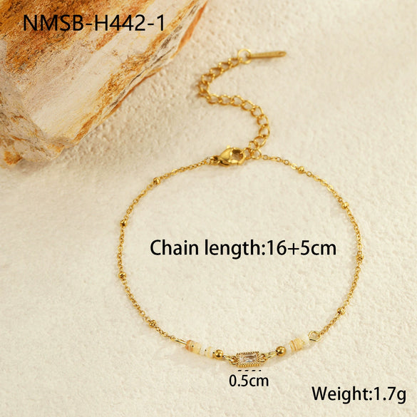 Women's Stainless Steel Geometric Style Electroplated Bracelet