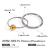 Women's Stainless Steel Geometric Style Ring With Electroplating Treatment