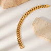 Women's Stainless Steel Geometric Style Watch Chain Bracelet With Electroplating Treatment Light Luxury Niche Highgrade Jewelry