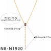 Women's Stainless Steel Geometric Teardrop Heart Pendant Necklace With Zircon Rhinestone And Pearl Accents Light Luxury Plated Jewelry