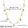 Women's Stainless Steel Geometric Teardrop Heart Pendant Necklace With Zircon Rhinestone And Pearl Accents Light Luxury Plated Jewelry