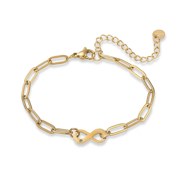 Women's Stainless Steel Geometric Tree Of Life Cross Bracelet 18K Gold Plated
