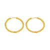 Women's Stainless Steel Geometric Twist Electroplated Earrings