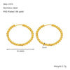 Women's Stainless Steel Geometric Twist Electroplated Earrings