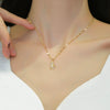 Women's Stainless Steel Geometric Unicorn Animal Clavicle Necklace