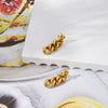 Women's Stainless Steel Geometric Ushaped Jewelry With 18K Gold Plated Electroplating