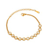 Women's Stainless Steel Geometric Zircon Bracelet Electroplated Jewelry