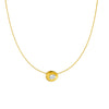 Women's Stainless Steel Goldplated Geometric Ingot Pendant Snake Bone Chain Necklace With Diamondencrusted And Electroplating Design