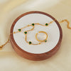 Women's Stainless Steel Hand Chain Jewelry With Ushaped Design And Electroplating