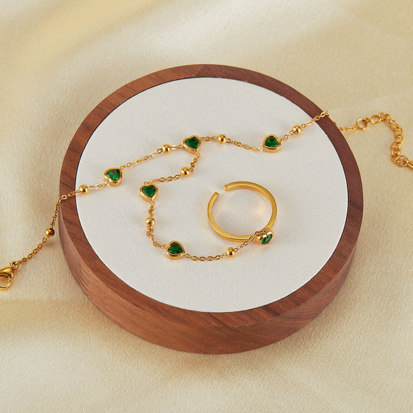 Women's Stainless Steel Hand Chain Jewelry With Ushaped Design And Electroplating