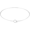 Women's Stainless Steel Handmade Simple Geometric Pattern Round Collar Necklace With Regular Chain
