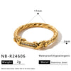 Women's Stainless Steel Heart And Cross Ring With Zircon Inlay And Electroplated Geometric Light Luxury Design