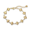 Women's Stainless Steel Heart Bracelet Electroplated Fashionable And Simple