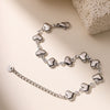 Women's Stainless Steel Heart Bracelet Electroplated Fashionable And Simple