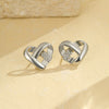 Women's Stainless Steel Heart Geometric Electroplated Earrings