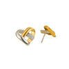 Women's Stainless Steel Heart Geometric Electroplated Earrings