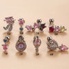 Women's Stainless Steel Heart Pattern Electroplating Ear Nail