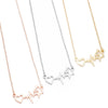 Women's Stainless Steel Heart Pendant Necklace With Electroplated Finish And Ochain Fashion Jewelry