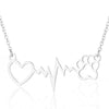 Women's Stainless Steel Heart Pendant Necklace With Electroplated Finish And Ochain Fashion Jewelry