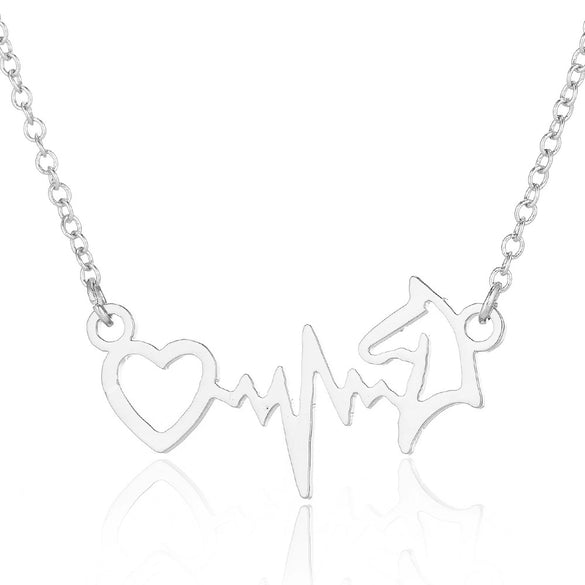 Women's Stainless Steel Heart Pendant Necklace With Electroplated Finish And Ochain Fashion Jewelry