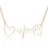 Women's Stainless Steel Heart Pendant Necklace With Electroplated Finish And Ochain Fashion Jewelry