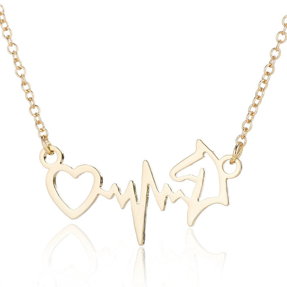 Women's Stainless Steel Heart Pendant Necklace With Electroplated Finish And Ochain Fashion Jewelry