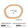 Women's Stainless Steel Heart Shape Electroplated Bracelet Jewelry