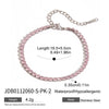 Women's Stainless Steel Heart Shape Electroplated Bracelet Jewelry