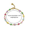 Women's Stainless Steel Heart Shape Fashion Sweet Bracelet With Electroplating