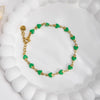 Women's Stainless Steel Heart Shape Fashion Sweet Bracelet With Electroplating