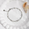 Women's Stainless Steel Heart Shape Fashion Sweet Bracelet With Electroplating