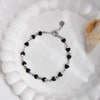 Women's Stainless Steel Heart Shape Fashion Sweet Bracelet With Electroplating