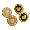 Women's Stainless Steel Heart Shaped Geometric Earrings With Oil Drip Finish Electroplated Fashion Jewelry