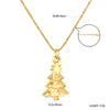 Women's Stainless Steel Heart Water Drop And Bell Pendant Necklace And Earrings Set With Electroplated Geometric Design