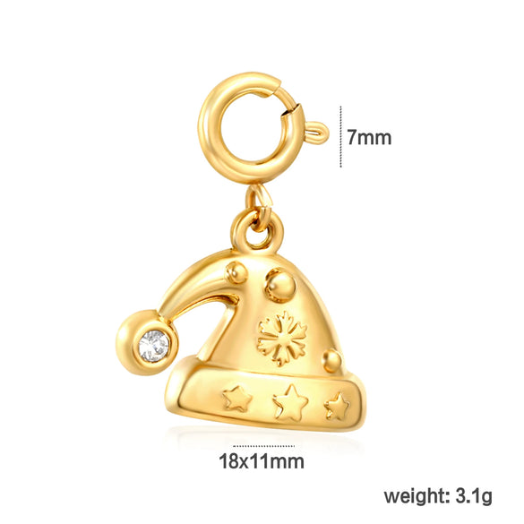 Women's Stainless Steel Heart Water Drop And Bell Pendant Necklace And Earrings Set With Electroplated Geometric Design
