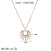 Women's Stainless Steel Heartshaped Love Necklace With Diamondencrusted And Electroplated Design