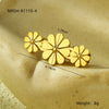 Women's Stainless Steel Inlay Fashion Flower Petals Oneword Clip Hairpin