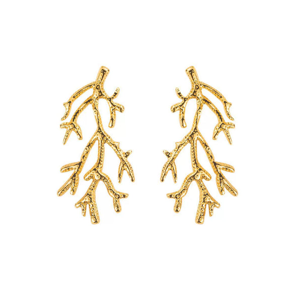 Women's Stainless Steel Jellyfish And Fish Tail Earrings Vacation Style Animal Shape Stamped Light Luxury Versatile Fashion Earrings