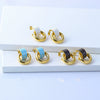 Women's Stainless Steel 18K Electroplated Geometric Fashion Earrings