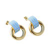Women's Stainless Steel 18K Electroplated Geometric Fashion Earrings